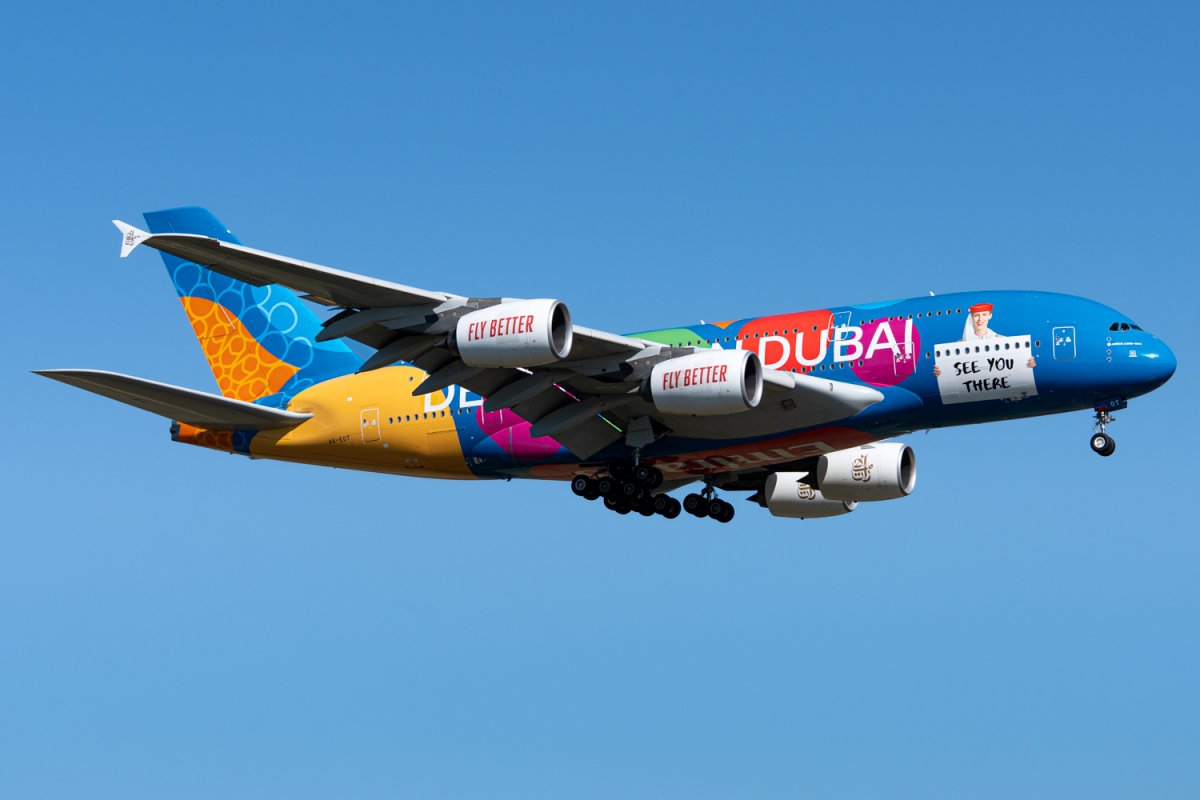 A6-EOT, A380-800, photographed by Justus T.