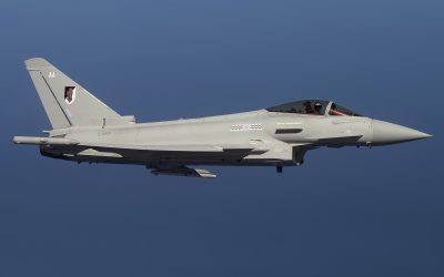 ZJ913, Typhoon, photographed by Chris Lofting