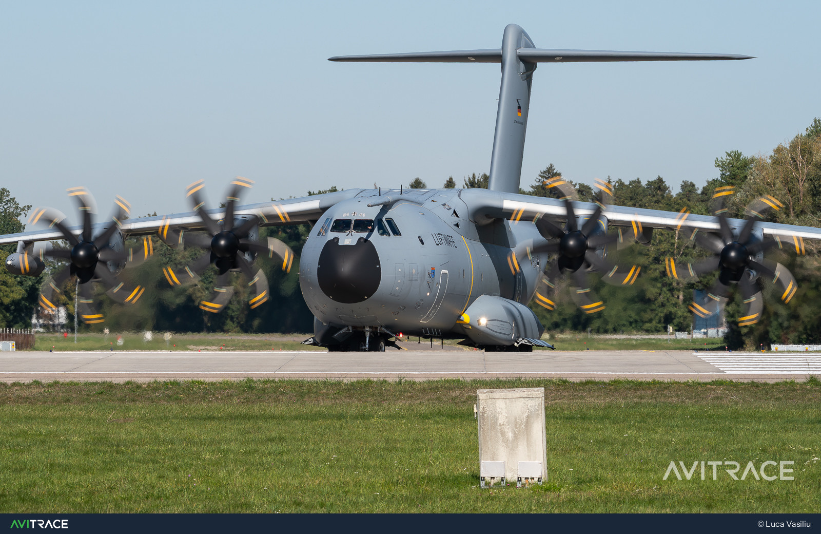 54+61, Airbus A400M, photographed by Luca Vasiliu