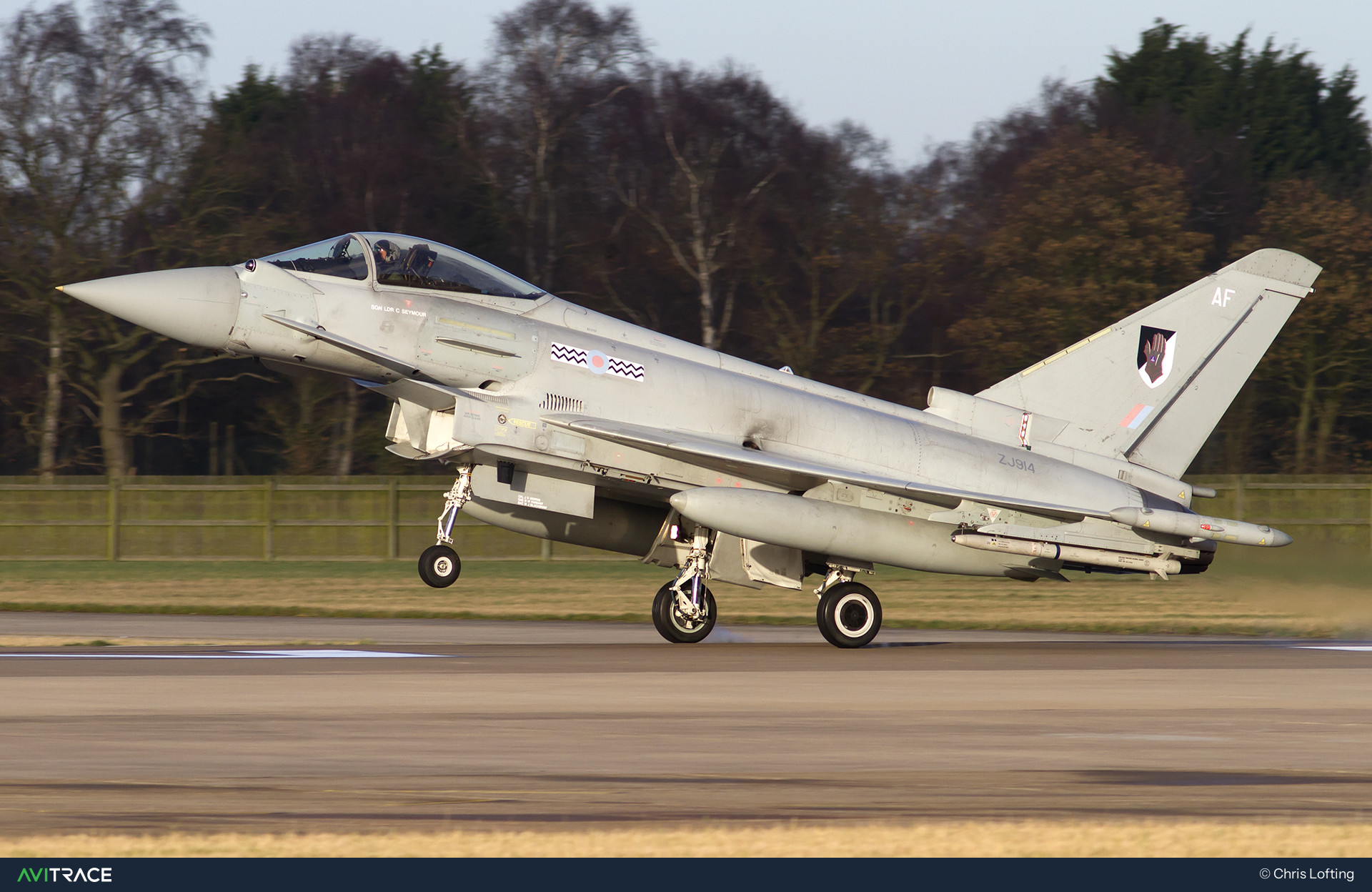 ZJ914, Typhoon, photographed by Chris Lofting