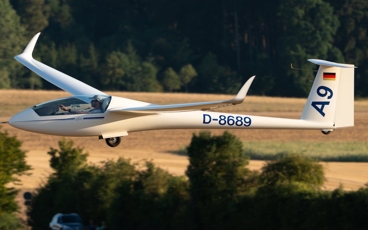 D-8689, Rolladen-Schneider LS8-18, photographed by Luca Vasiliu
