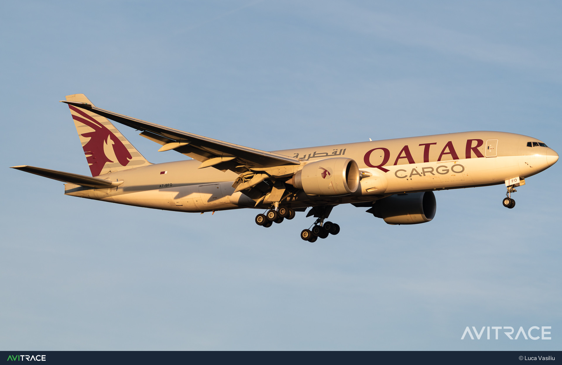 A7-BFO, Boeing 777-FDZ, photographed by Luca Vasiliu