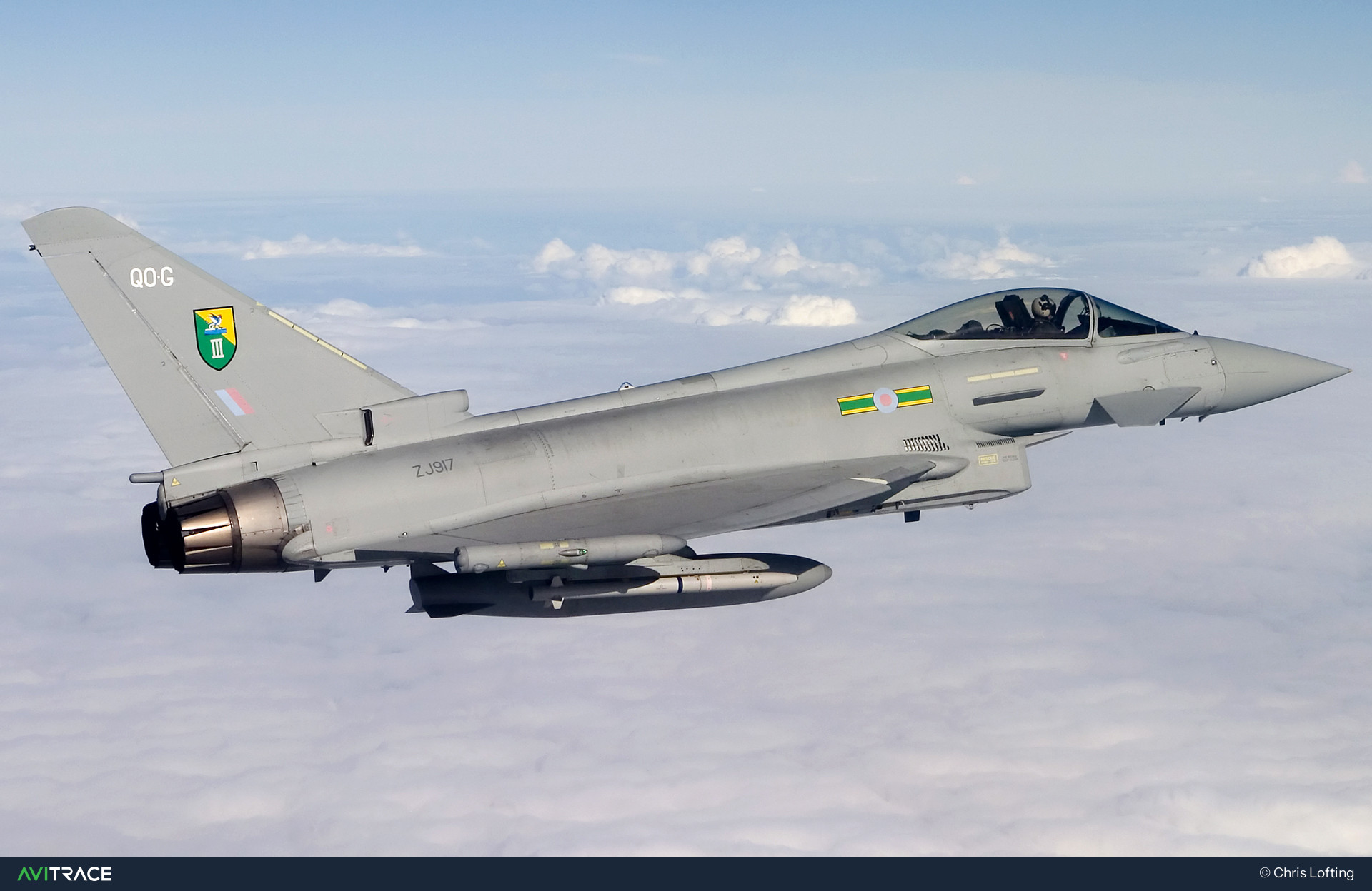 ZJ917, Typhoon, photographed by Chris Lofting