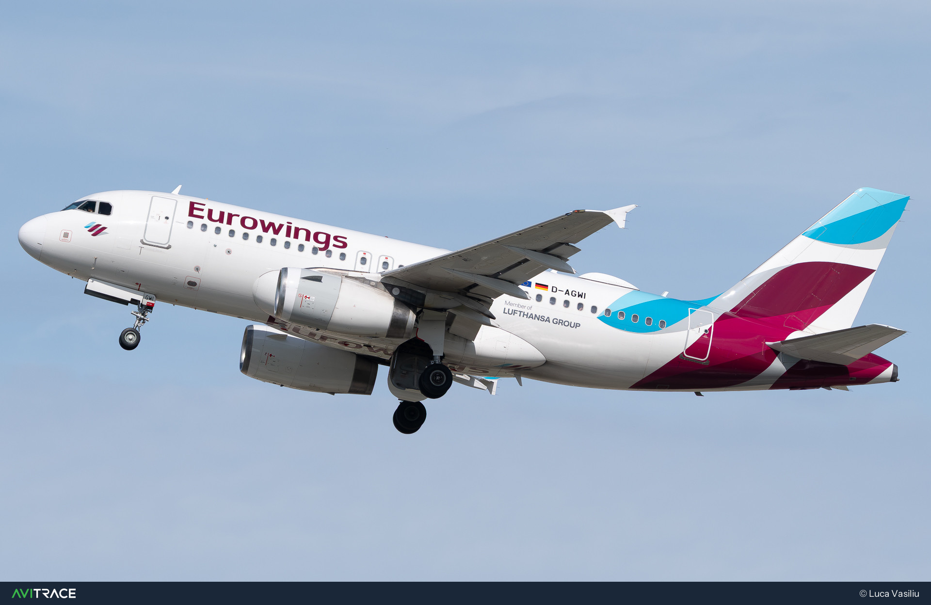 D-AGWI, Airbus A319-132, photographed by Luca Vasiliu
