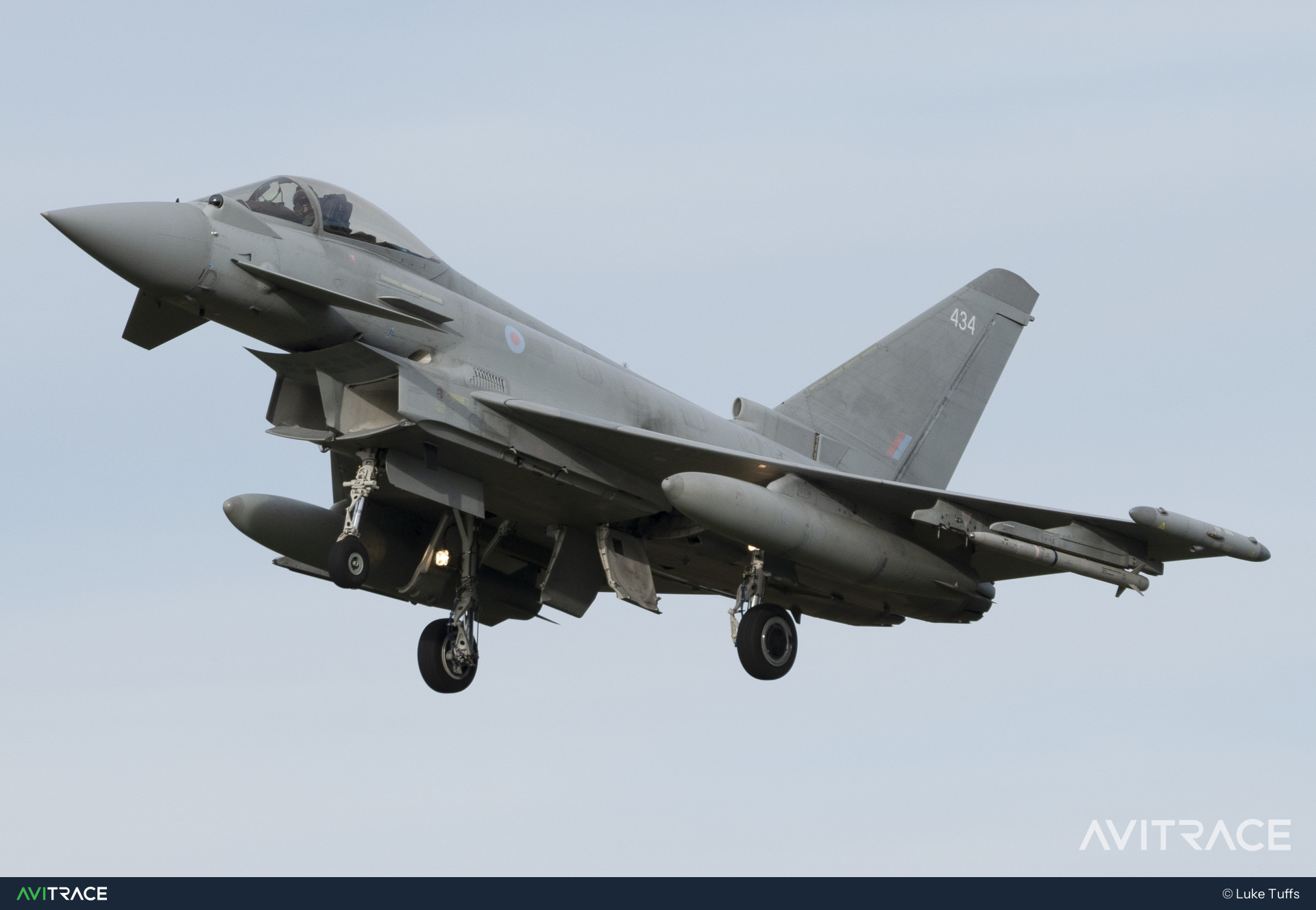 ZK434, Eurofighter Typhoon FGR4, photographed by Luke Tuffs